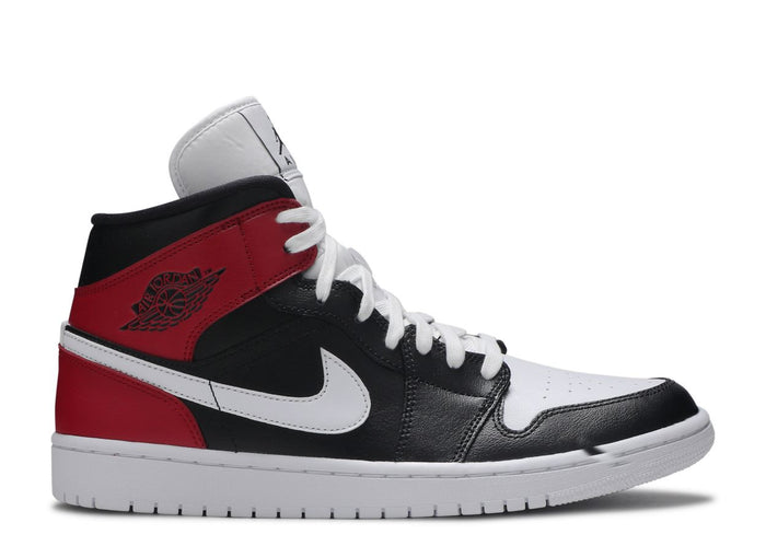 Jordan 1 Mid Black Noble Red (Women's)