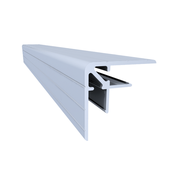 1/4-inch Aluminum Wide Slot Double Angle Extrusion, 10 Feet Length