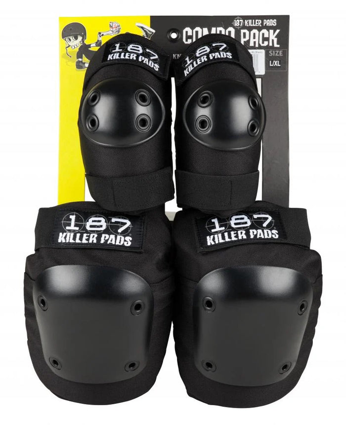 187 KILLER PADS ADULT COMBO PACK (KNEES & ELBOWS) PAD SET