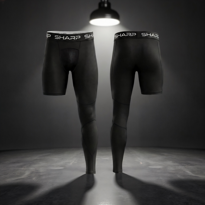 Adult 1 Leg Compression Pants - Black