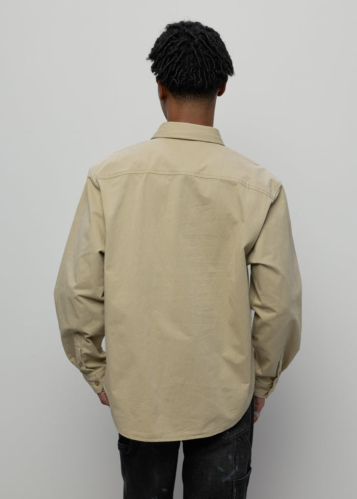 BEIGE COTTON SHIRT