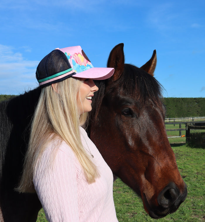 Branded Cowgirl Baby Pink Cap