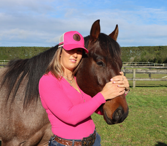 Branded Cowgirl Hot Pink Cap