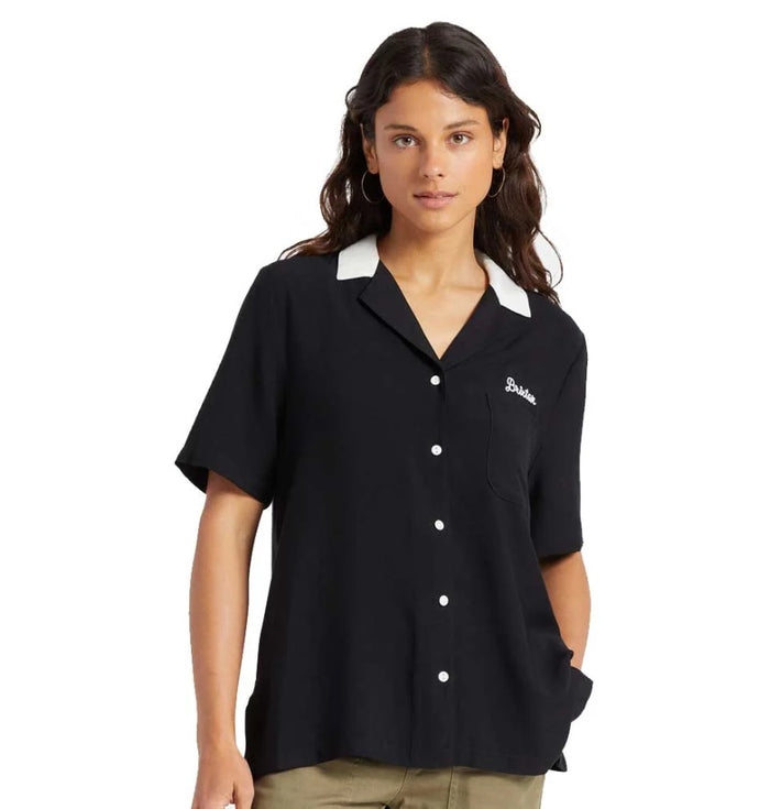 BRIXTON BUNKER BLOCK BF SHORT SLEEVE WOMENS BUTTON DOWN