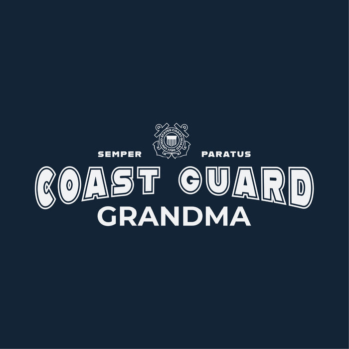 Coast Guard Grandma Ladies T-Shirt (Navy)