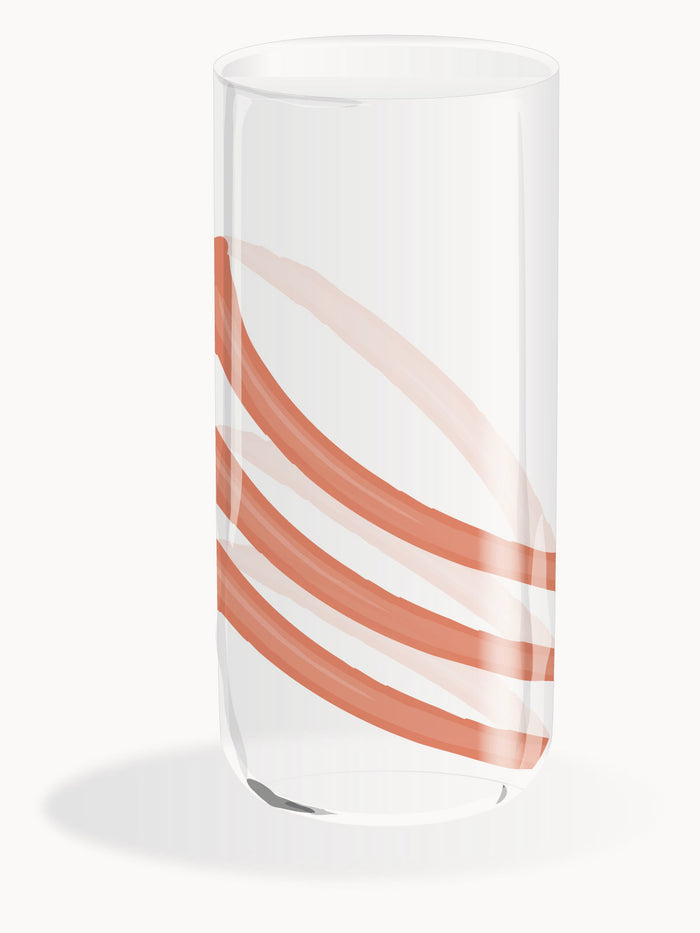 drink glass coral saturn 100% Capri design
