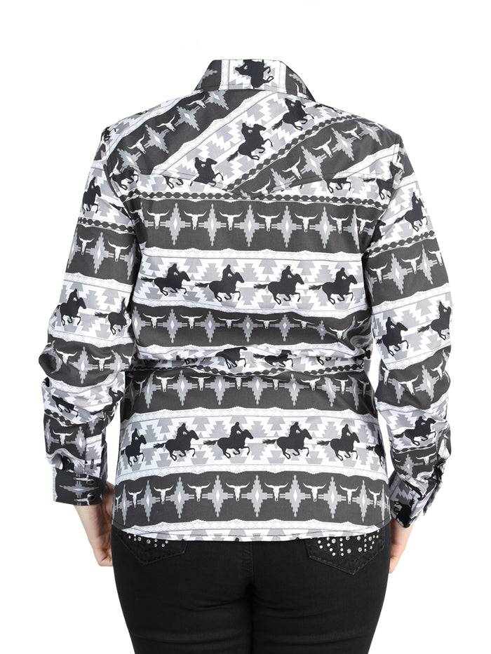 El General - Casual Long-Sleeve Shirt - Black