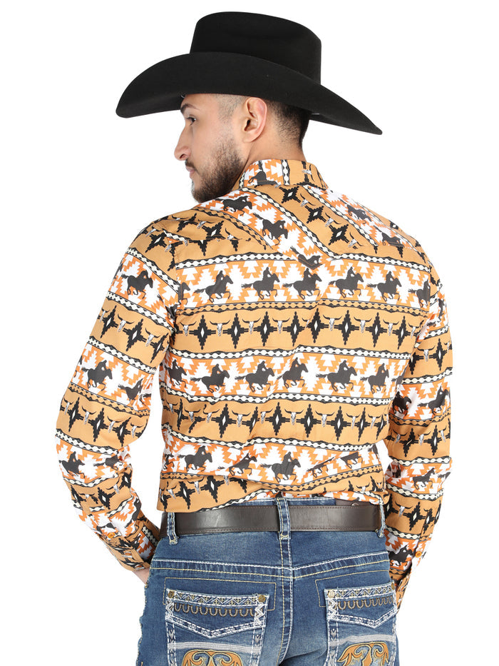 El General - Casual Long-Sleeve Shirt - Taupe