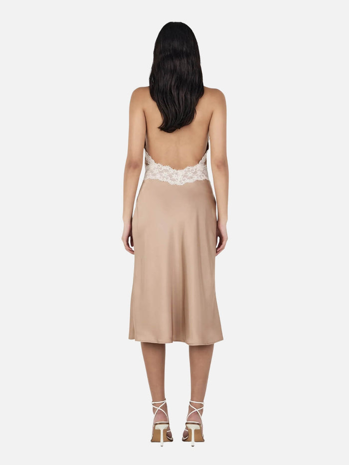 Fiorella Midi Dress - Gold