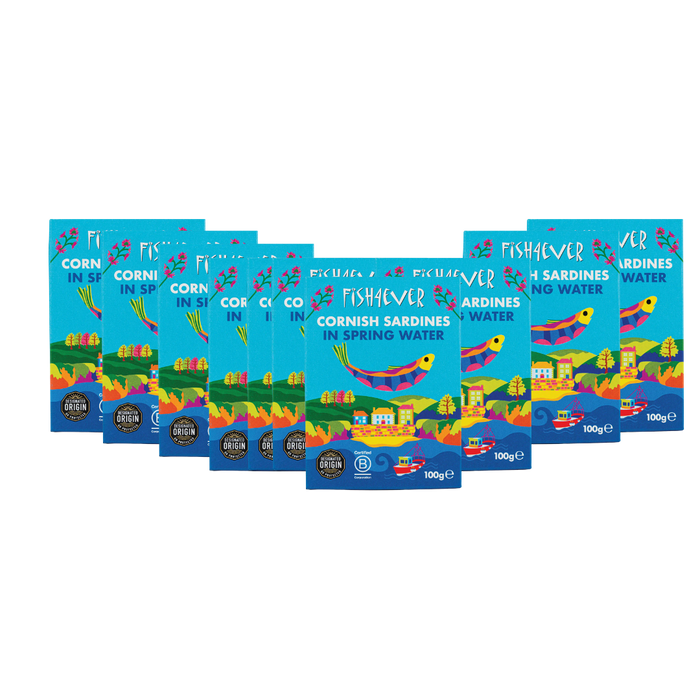 Fish4Ever Cornish Sardines in Spring Water 100g