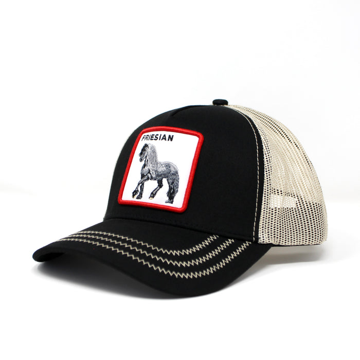 Friesian Horse Patch Trucker Hat