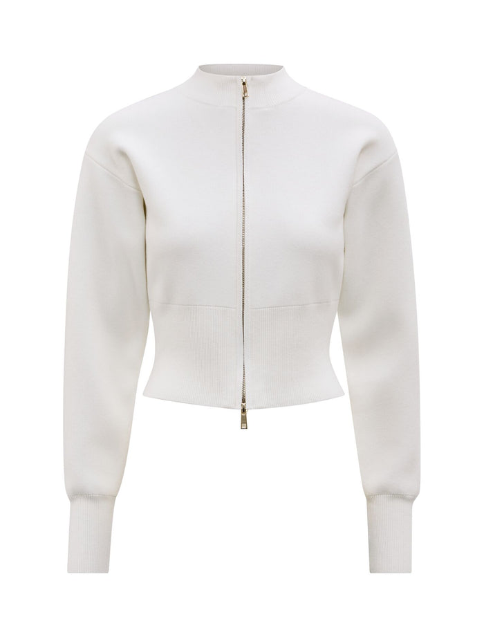 Hanna Zip Knit Jacket Forever New