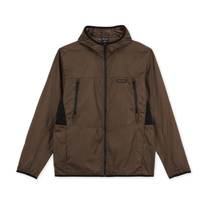 HOOKE DOME WINDBREAKER DARK BROWN MENS JACKET