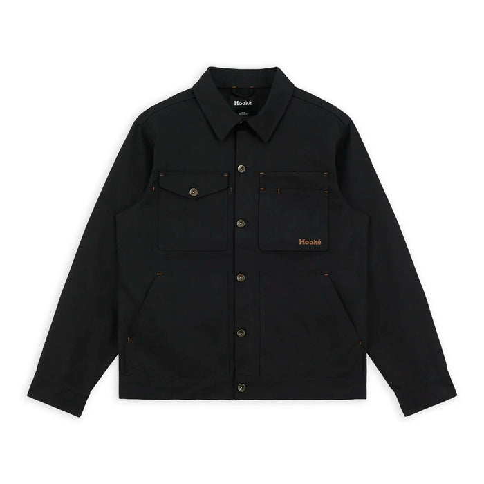 HOOKE TRUCKER WORK JACKET BLACK MENS JACKET
