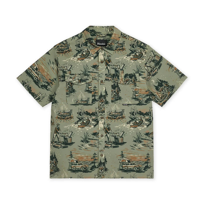 HOOKE WEEKENDER SHORT SLEEVE MENS BUTTON DOWN SHIRT