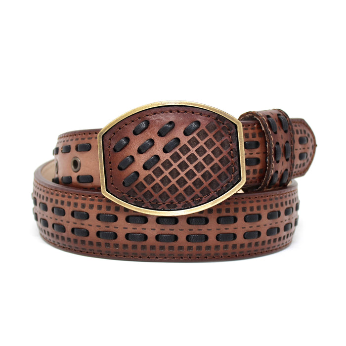 Leather Belt- Café