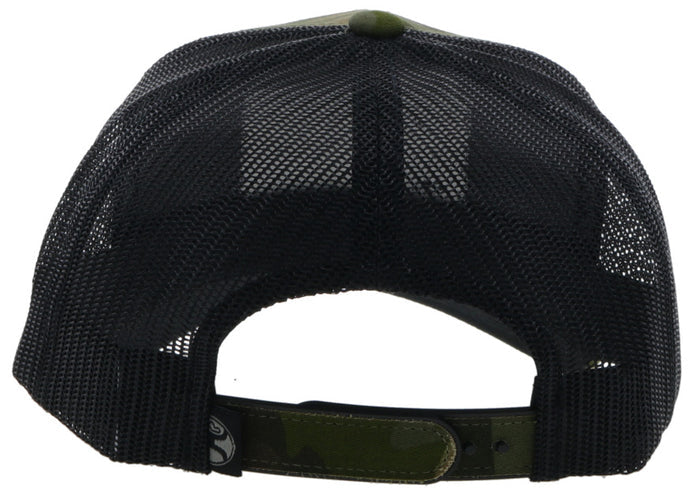 "Liberty Roper" Hooey Camo / Black Trucker Hat