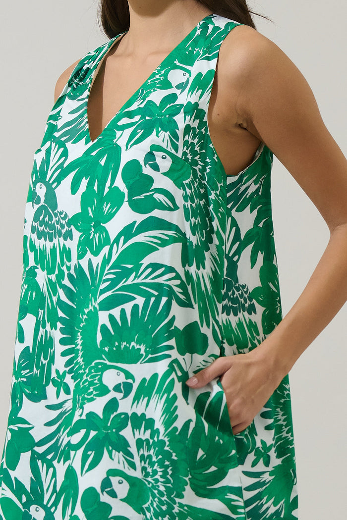 Masey Tropical Lerry Shift Mini Dress