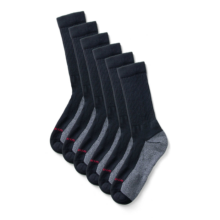 Men's Cotton Comfort Socks (6pack)- Black
