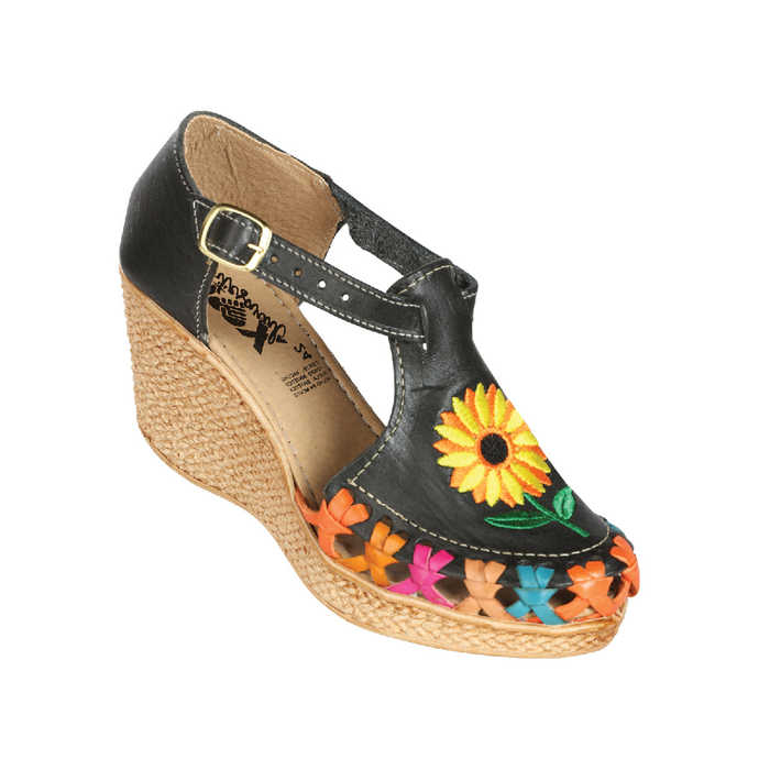 Mexican Artisanal Sandals Leather Black