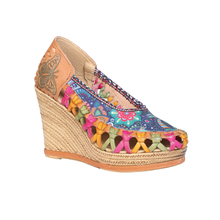 Mexican Artisanal Sandals Leather Multicolor