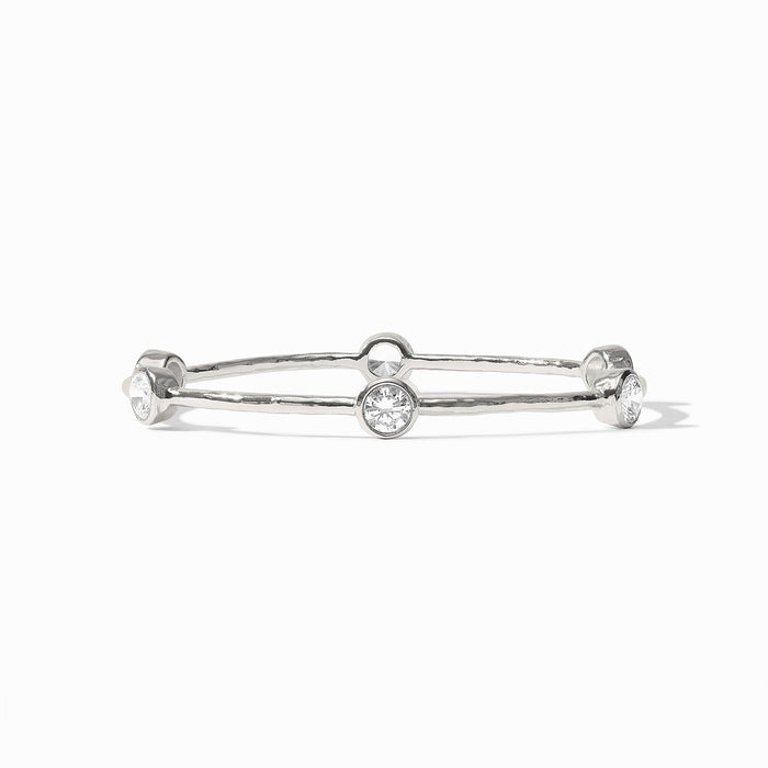 Milano Bangle Cubic Zirconia Silver