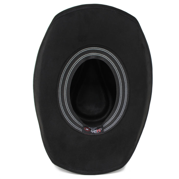 Moksman Charlie Vaquero Suede Cowboy Hat - Black