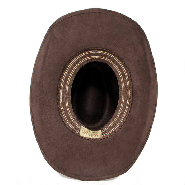 Moksman Charlie Vaquero Suede Hat - Café