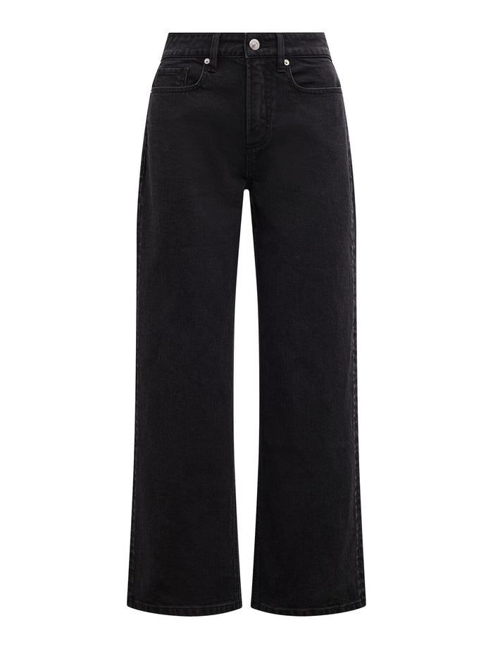 Nicki Petite Mid-Rise Straight Jeans Forever New