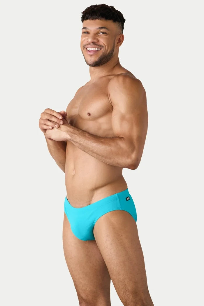 OAISIS CLASSIC SWIM BRIEF - CYAN