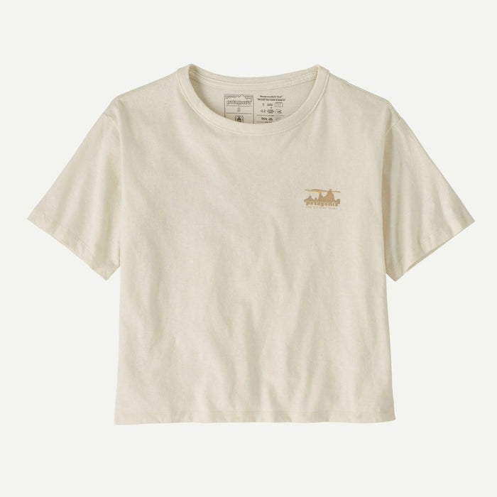 PATAGONIA '73 SKYLINE EASY CUT RESPONSIBILI-TEE BIRCH WHITE WOMENS T-SHIRT