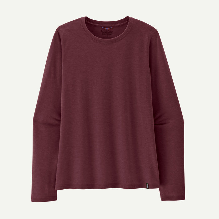 PATAGONIA CAPILENE COOL TRAIL BERRY FIG LONG SLEEVED WOMENS SHIRT