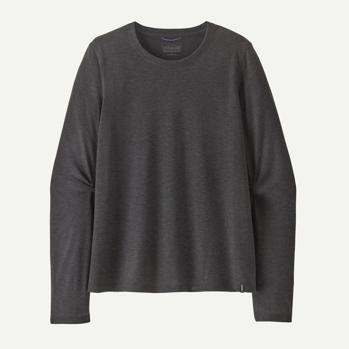 PATAGONIA CAPILENE COOL TRAIL INK BLACK LONG SLEEVED WOMENS SHIRT
