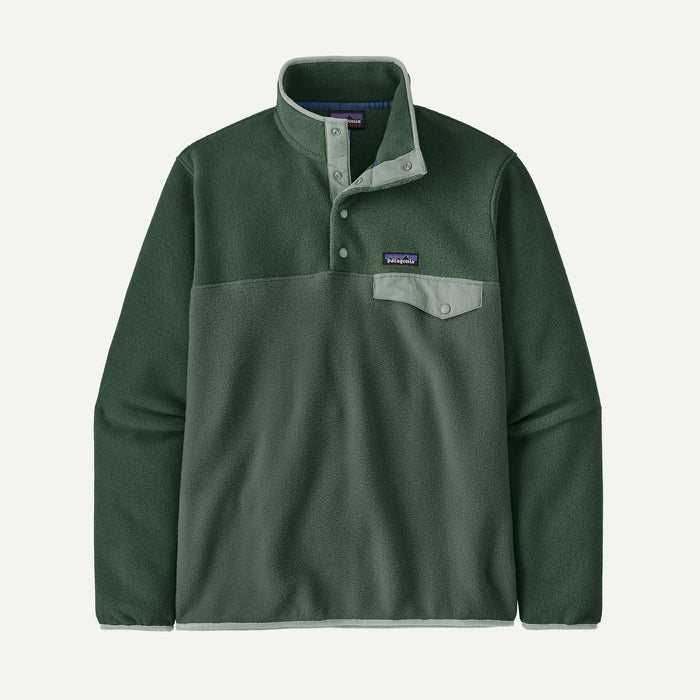 PATAGONIA LIGHTWEIGHT SYNCHILLA SNAP-T PULLOVER CANOPY GREEN MENS FLEECE