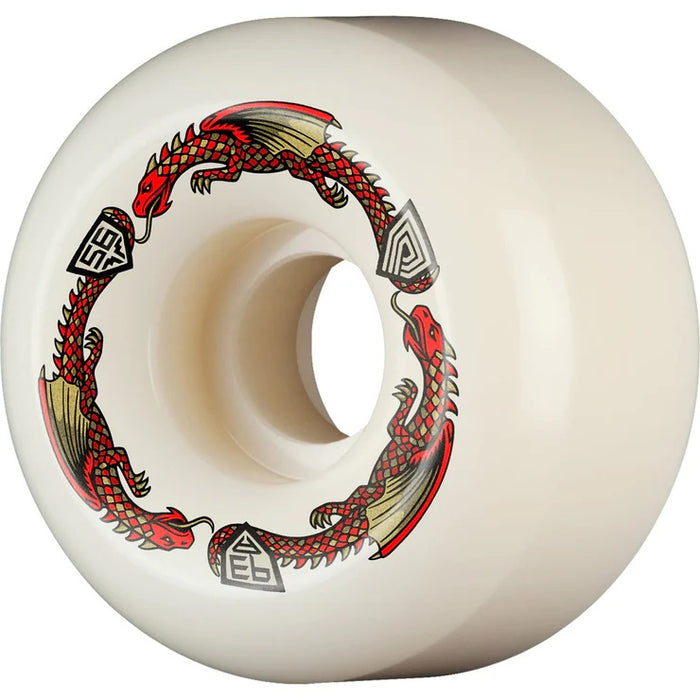 POWELL PERALTA DRAGON FORMULA WHEELS V6 93A RED SKATEBOARD WHEELS