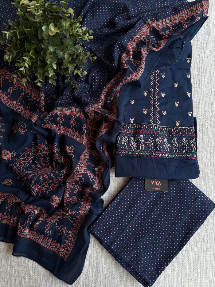 Printed cotton suit material