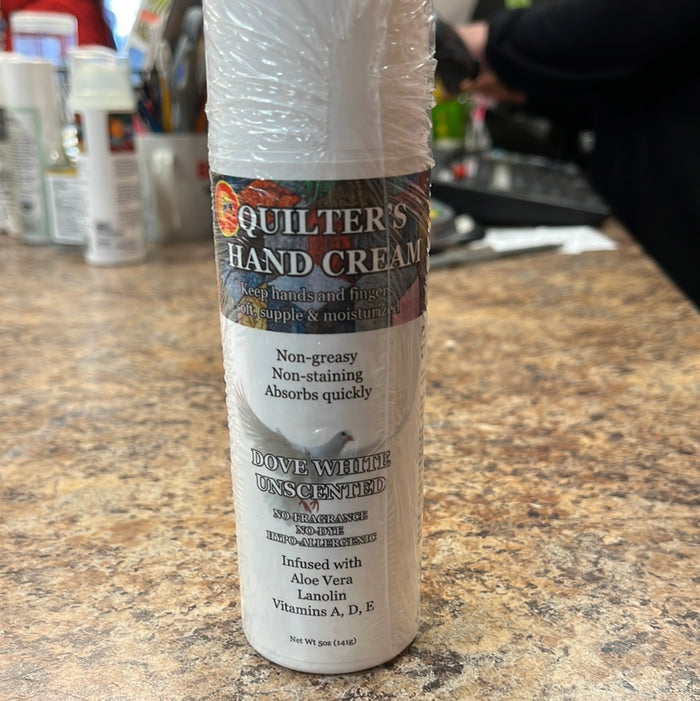 Quilter’s Hand Cream Unscented Dove White Bernina Jeff Sewing Machine Tools Supplies Accessories