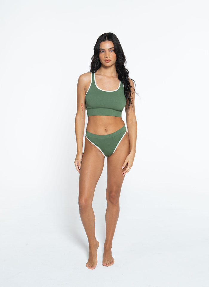 Racer Crop – Moss Green | Nat'v Basics