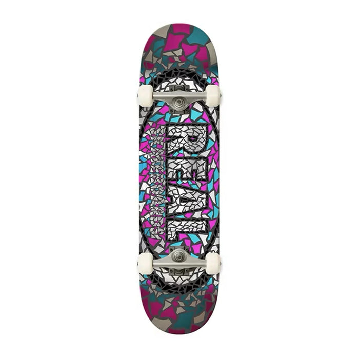 REAL MOSAIC OVAL FOIL 7.3" SKATEBOARD COMPLETE