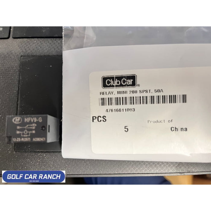 47616611003 CLUB CAR RELAY MINI 280 SPST 50A Relay