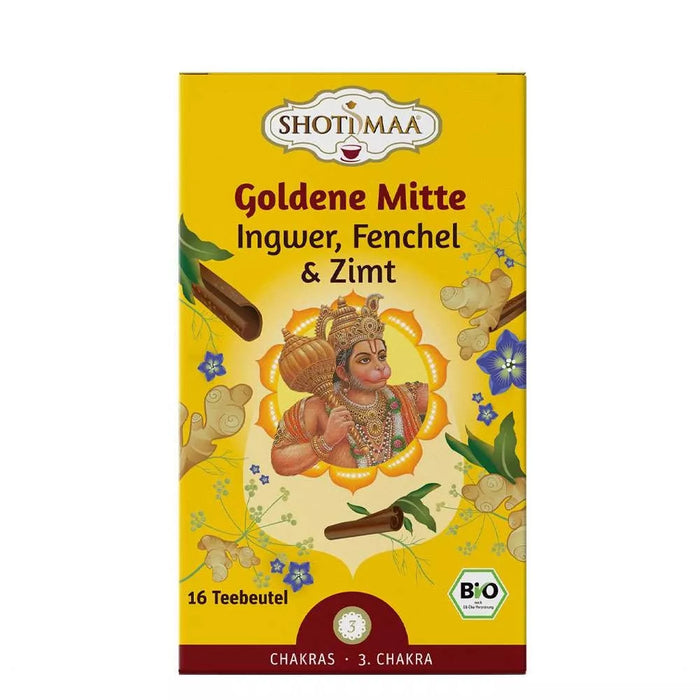 Shoti Maa - Goldene Mitte | Ingwer, Fenchel & Zimt, 5 Elemente Tee - 16 Teebeutel_12845.jpg