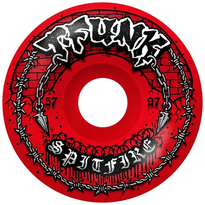 SPITFIRE FORMULA FOUR T-FUNK RAW RADIAL FULL SKATEBOARD WHEELS