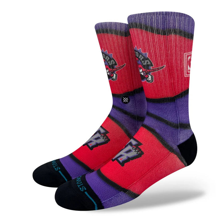 STANCE X NBA RAPTORS MINI BALL HARDWOOD CLASSICS CREW SOCKS