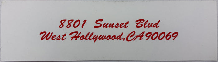 Supreme West Hollywood Box Logo Sticker