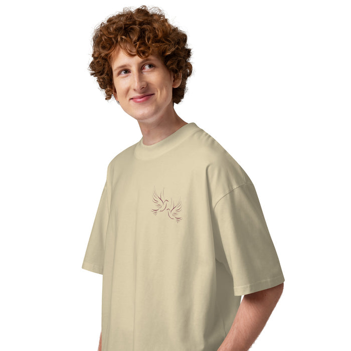 T-shirt col montant The Missing Elements Pierre profil gauche - coupe oversize streetwear