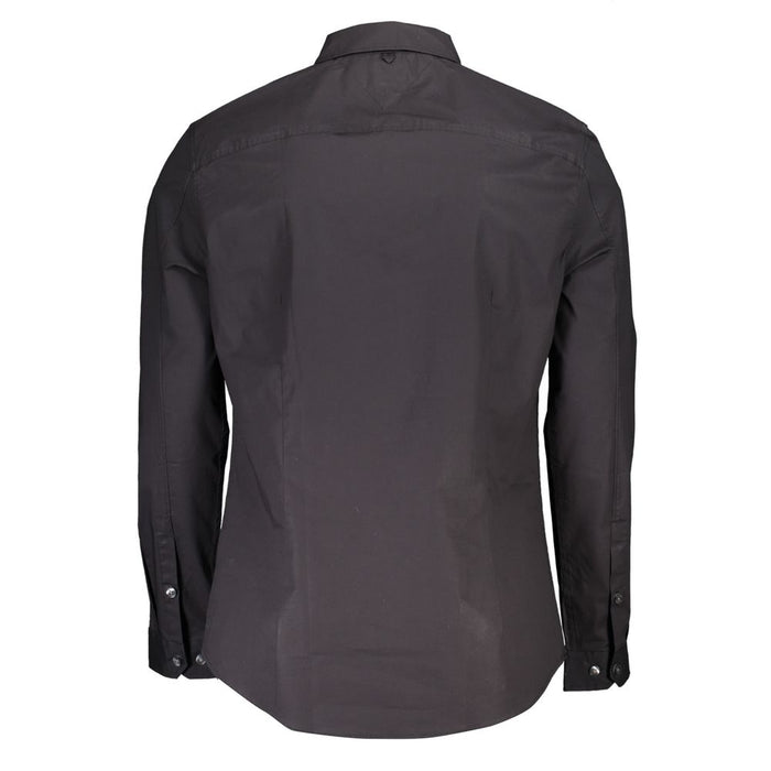 Tommy Hilfiger Black Cotton Men's Shirt