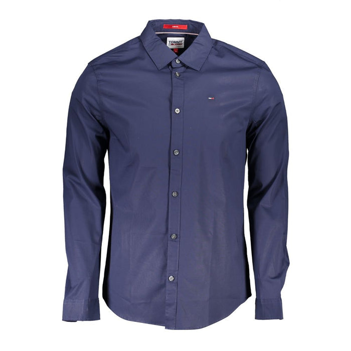 Tommy Hilfiger Blue Cotton Mens Shirt