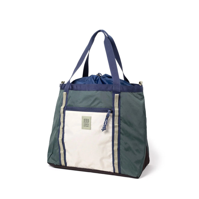 TOPO DESIGNS MOUNTAIN UTILITY TOTE FOREST/BONE WHITE TOTE BAG