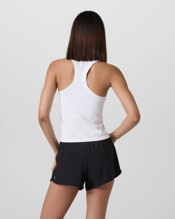 VUORI SURGE SEAMLESS TANK WHITE WOMENS TANK TOP
