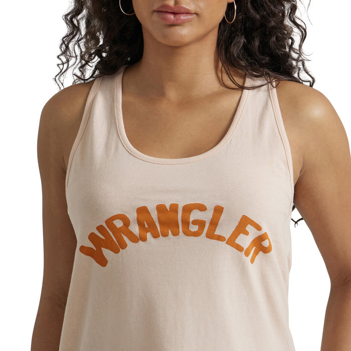 Women's Wrangler Logo Racerback- Peachy